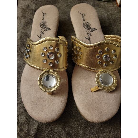 Tom boyce Gold sandals size 9 - Picture 1 of 6